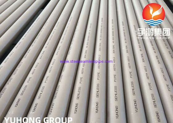 ASTM A312 TP304 304L স্টেইনলেস স্টীল পাইপ জল চিকিত্সার জন্য সাধারণ / বেভেলড শেষ