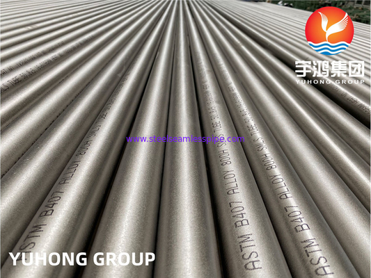 ASTM B407 UNS N08810 / Incoloy 800H / DIN 1.4958 সিউমলেস নিকেল অ্যালোয় টিউব