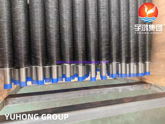 এমবেডেড ফিন টিউব ASME SB163 Monel 400 নিকেল অ্যালোয় টিউব G টাইপ ফিন টিউব