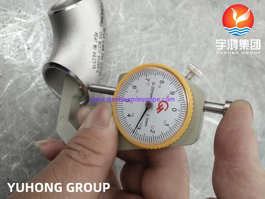 JIS B 2312 ইস্পাত পাইপ ফিটিং 90° 45° LR/SR Elbow SUS304 SUS304L