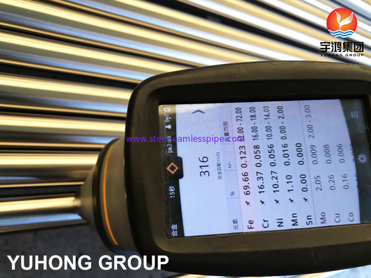 S31603 স্টেইনলেস স্টীল SEAMLESS টিউব A269 TP316L উজ্জ্বল ANNEALED পৃষ্ঠ