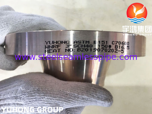 কপার নিকেল ওয়েল্ডিং নেক ফ্ল্যাঞ্জ B151 C70600 / DIN 2.0872 RF টাইপ
