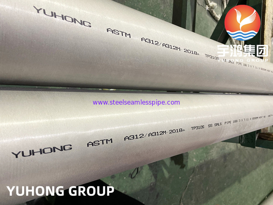 ASTM A312 ASME SA312 TP310S S31008 স্টেইনলেস স্টীল সিমলেস পাইপ