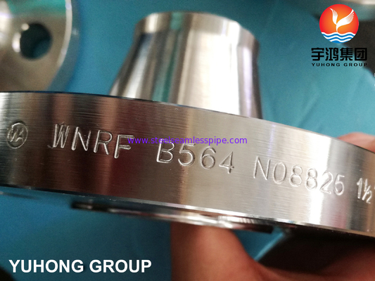 ইউএনএস N08825 ওয়েল্ডিং নেক WNRF ফ্ল্যাঞ্জ ASTM B564 INCOLOY825 B16.5