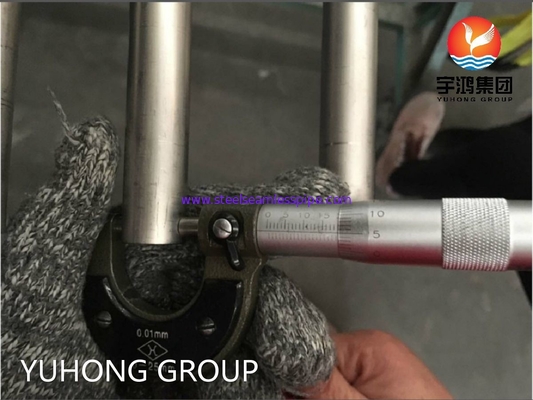 কন্ডেন্সার এবং তাপ এক্সচেঞ্জারের জন্য ASME SB338 GR.7 টাইটানিয়াম খাদ বিরামহীন ইস্পাত টিউব