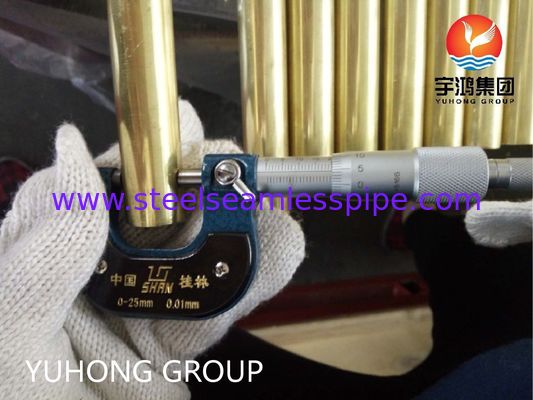 এএসটিএম বি ১১১ সি ৪৪৩০০ কপার অ্যালোয় কন্ডেনসার এবং তাপ এক্সচেঞ্জারের জন্য জারা প্রতিরোধী সিউমলেস টিউব