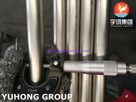 ASME SB338 গ্রেড 7 / UNS R52400 টাইটানিয়াম টিউব সিউমলেস হিট এক্সচেঞ্জার টিউব