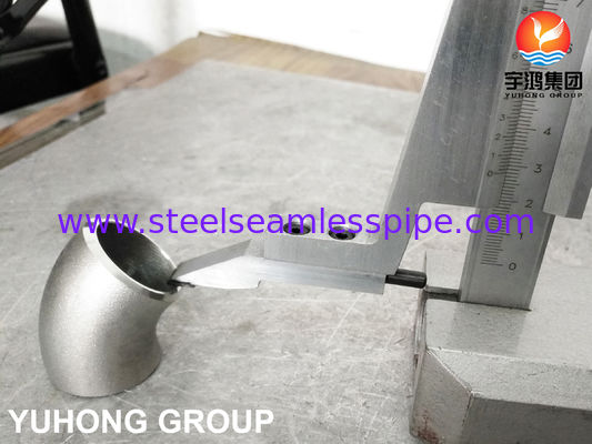 JIS B2312 WP304 LR Elbow 45/90 Degree, Stainless Steel Seamless Butt-Weld Fitting For Crude Oil Distillation Tower (খনিজ তেল নিষ্কাশন টাওয়ারের জন্য স্টেইনলেস স্টীল সিউমলেস বিট-ওয়েড ফিটিং)
