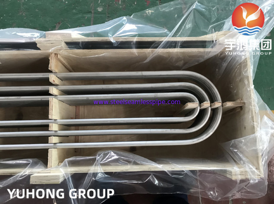 স্টেইনলেস স্টীল এএসটিএম A213 TP304, TP304L তাপ এক্সচেঞ্জার জন্য Seamless U Bend টিউব