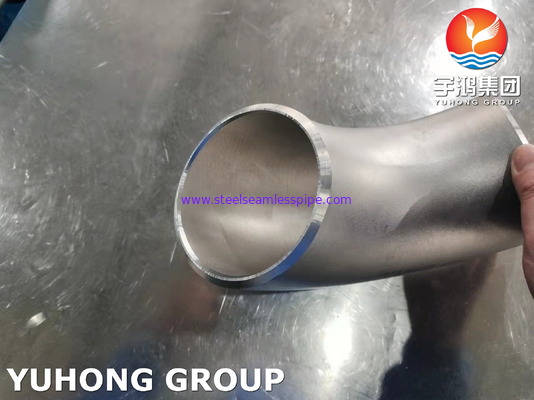 ASTM A403 WP304H স্টেইনলেস স্টীল 90 ডিগ্রী LR কনুই ASME B16.9 Buttweld ফিটিং
