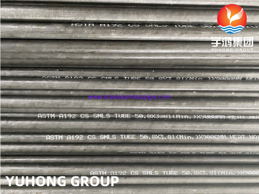 উচ্চ চাপ পরিষেবা জন্য বয়লার টিউব, ASTM A192, ASME SA192 সিউমলেস কার্বন ইস্পাত টিউব