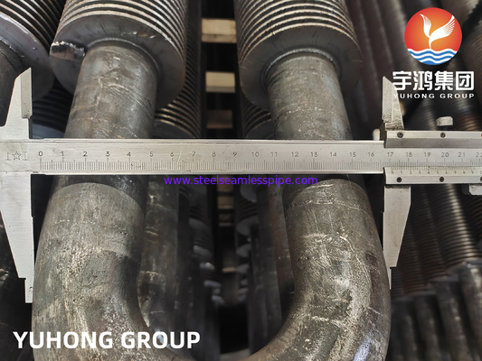 কার্বন ইস্পাত U Bend HFW Fined Tube ASTM A106 Gr.B তাপ এক্সচেঞ্জারের জন্য