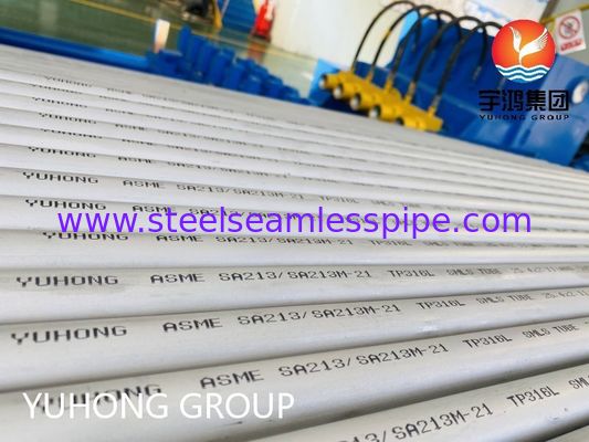 ASME SA213 TP316L কাস্টমাইজড আকারের বেতার এবং তাপ এক্সচেঞ্জারের জন্য ক্ষয় প্রতিরোধী স্টেইনলেস স্টিল সিউমলেস টিউব