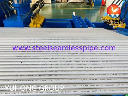 ASME SA213 TP316L কাস্টমাইজড আকারের বেতার এবং তাপ এক্সচেঞ্জারের জন্য ক্ষয় প্রতিরোধী স্টেইনলেস স্টিল সিউমলেস টিউব