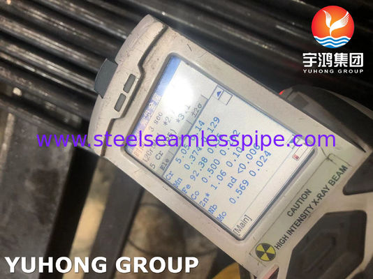 বয়লার হিট এক্সচেঞ্জারের জন্য উচ্চ তাপমাত্রা প্রতিরোধের সাথে কালো রঙ করা ASME SA213 T5 অ্যালোয় স্টিল সীমলেস টিউব