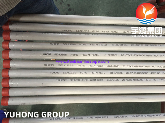 ASTM A312 TP316L স্টেইনলেস স্টীল পাইপ সামুদ্রিক অ্যাপ্লিকেশন জন্য