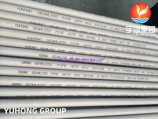 ASTM A312 TP316L স্টেইনলেস স্টীল পাইপ সামুদ্রিক অ্যাপ্লিকেশন জন্য