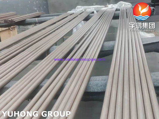 ASTM B111 C70600 কপার নিকেল টিউব, CuNi 90/10 তাপ এক্সচেঞ্জার টিউব U Bend টিউব