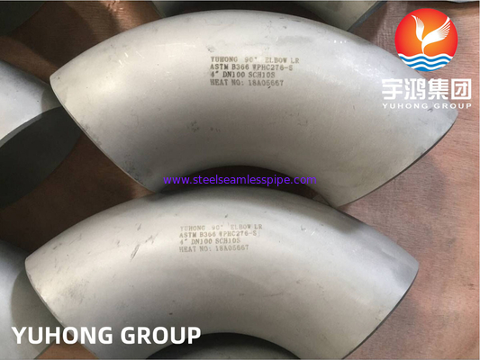 ASTM B366 UNS N10276 / Hastelloy C276 Elbow Hastelloy Steel Buttweld ফিটিং