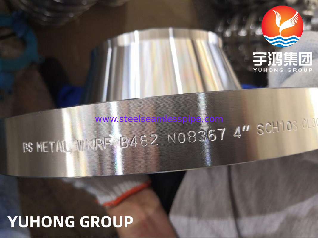 ASTM B462 অ্যালোয় Al6XN, UNS N08367 WNRF তেল ও গ্যাসের জন্য নিকেল অ্যালোয় স্টিল ফ্ল্যাঞ্জ CL3000