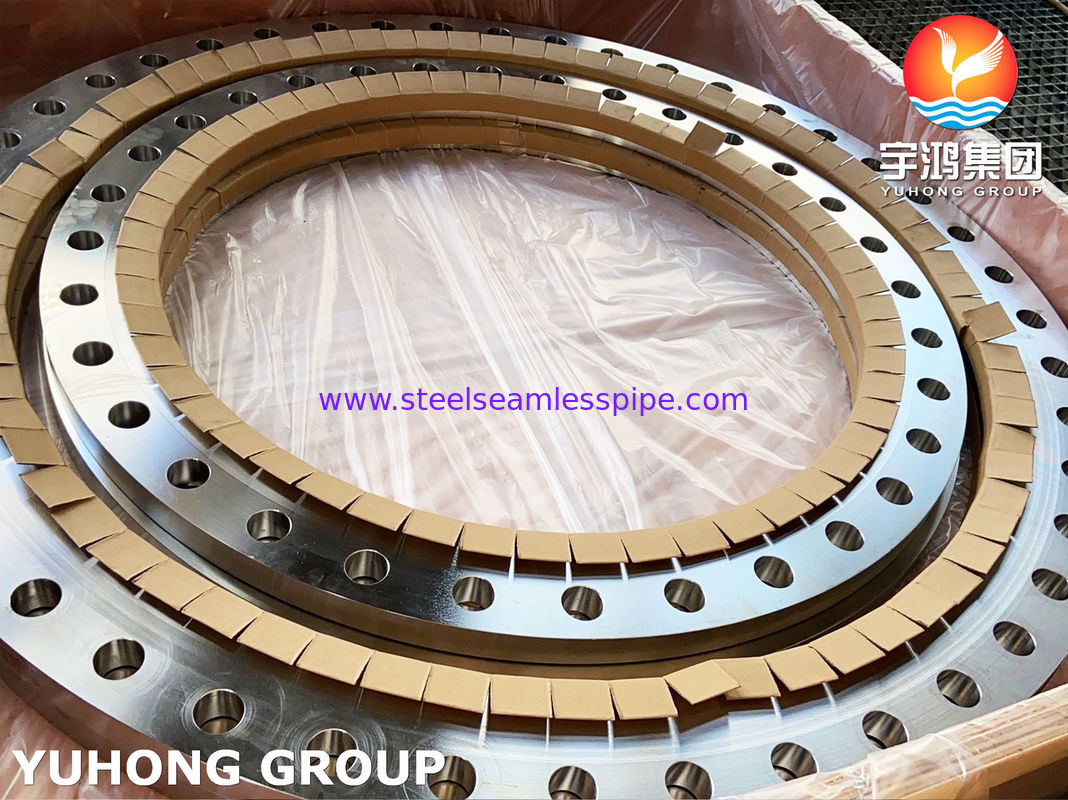 ASTM A240 SS904L প্লেট ফ্যাব্রিকেটেড স্লিপ-অন ফ্ল্যাঞ্জ ফ্ল্যাট ফেস AWWA C207 এবং কাস্টম ডাইমেনশন সহ