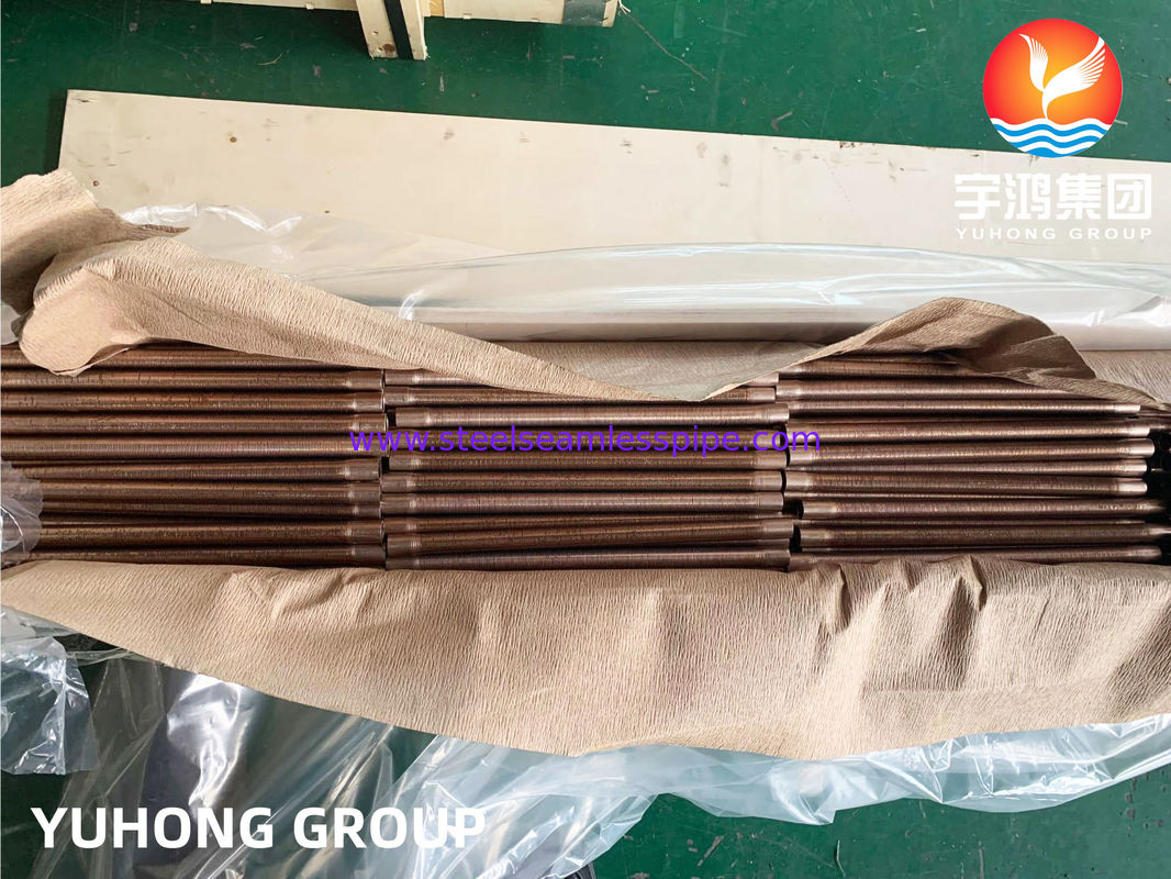তামা খাদ টিউব - নিম্ন ফিন টাইপ, B111 C70600 O61 cu70/ni30 এয়ার কুলার জন্য তামা খাদ