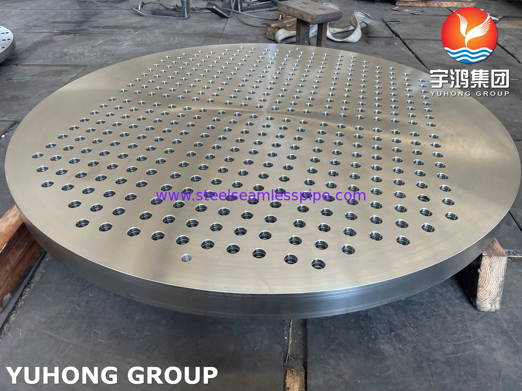 ASTM A182 F316 টিউব শীট বড় ব্যাসাকার স্টেইনলেস স্টীল গরম এক্সচেঞ্জার উপাদান জন্য forged