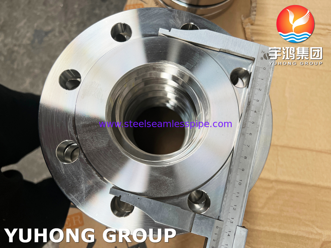 BS4504 (EN 1092-1) F316L স্টেইনলেস স্টীল স্ক্রুড ফ্ল্যাঞ্জ, BSPP থ্রেড PN16 ফোরড টাইপ