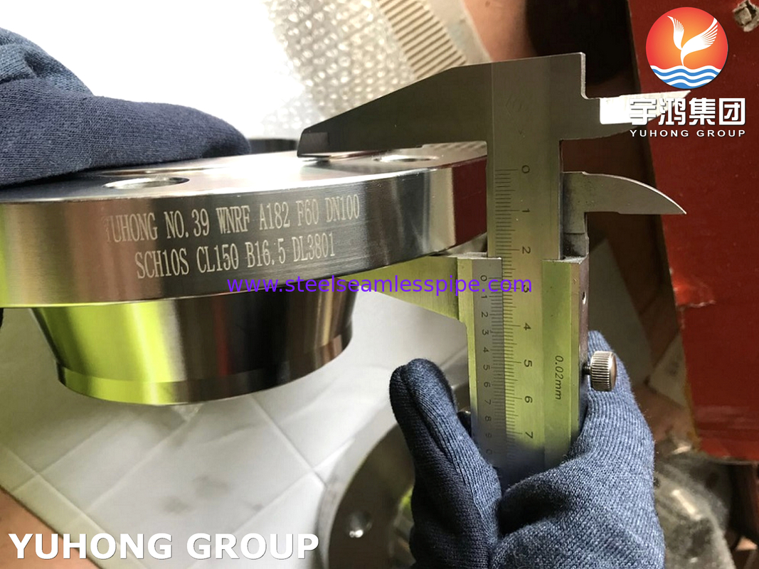 SA182 F60 / UNS S32205 ফোরজড ডুপ্লেক্স স্টিল ফ্ল্যাঞ্জ, ওয়েল্ড-নেক আরএফ ফেস ANSI B16.5, বর্জ্য জল শোধন সরঞ্জামের জন্য