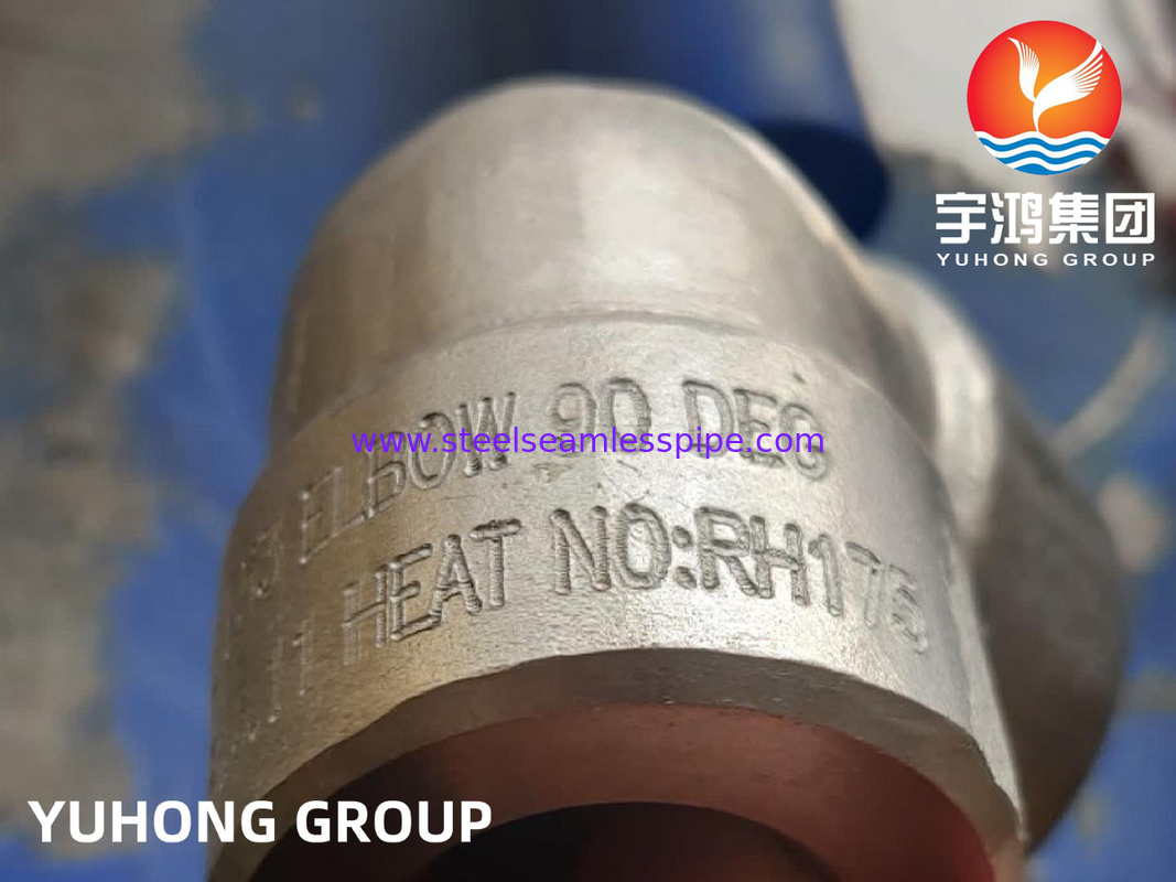 সুপার ডুপ্লেক্স স্টিল S32750 90Deg কনুই B16.11 A182 F53 গ্যাস রাসায়নিক তেল পাম্প ভালভ