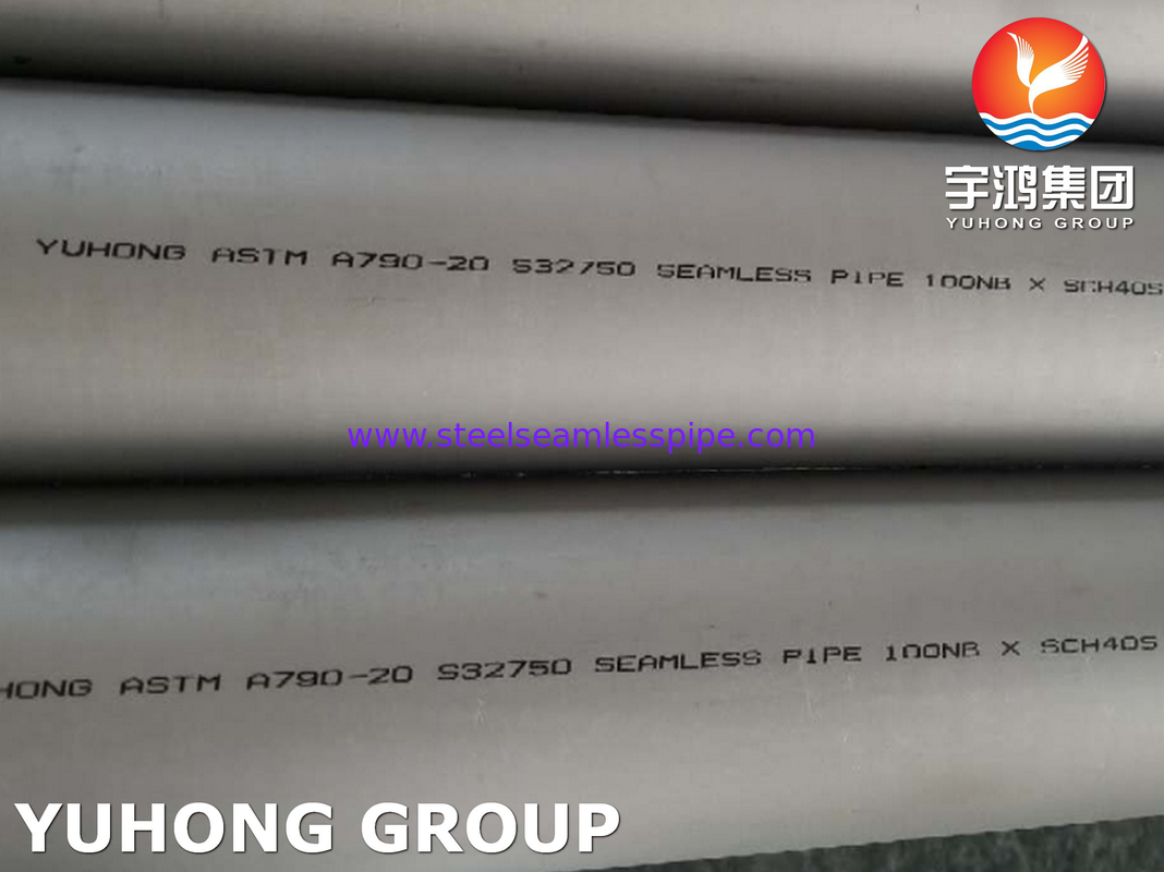 ASTM A790 UNS S32750 সুপার ডুপ্লেক্স 304 316 স্টেইনলেস স্টীল সিউমলেস পাইপ
