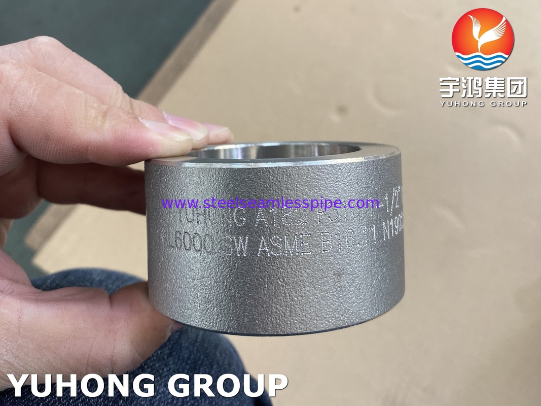 ASTM A182 F316 কাপলিং নকল ফিটিং B16.11 তেল গ্যাস কুলিং ওয়াটার সিস্টেম