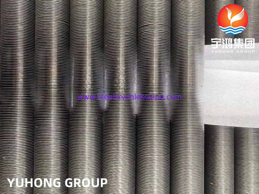 ASME SB163 UNS N04400 অ্যালুমিনিয়াম ফিন সহ নিকেল অ্যালোয় এমবেডেড জি টাইপ ফিন টিউব