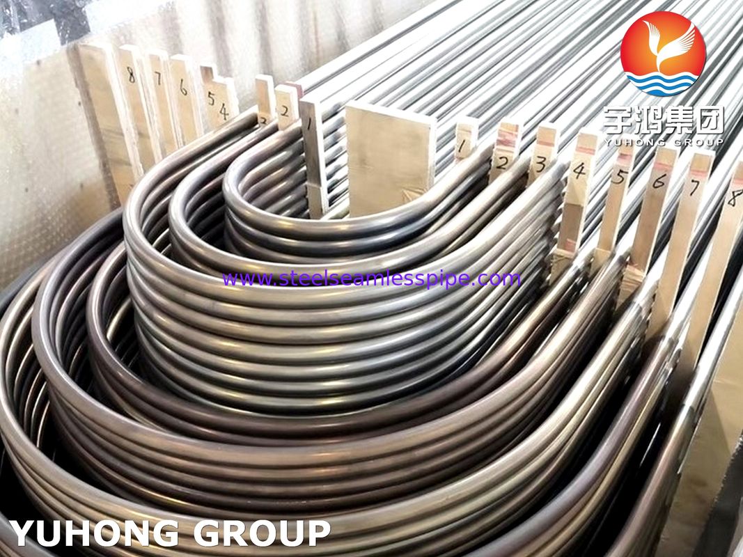 স্টেইনলেস স্টিল সিমলেস ASTM A213 / ASME SA213 TP321 / TP321H / TP347H বয়লার ইউ বেন্ড টিউব
