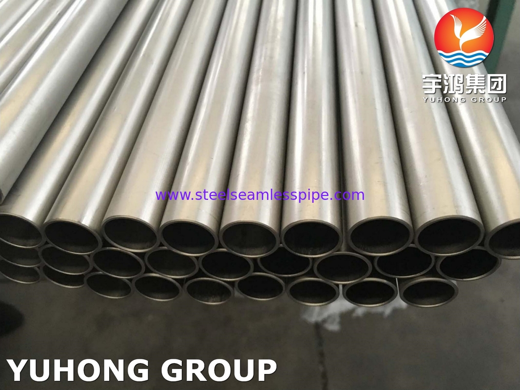 তাপ এক্সচেঞ্জারের জন্য খাঁটি টাইটানিয়াম ASTM B338 GR2,GR.7 GR.9 টাইটানিয়াম খাদ টিউব