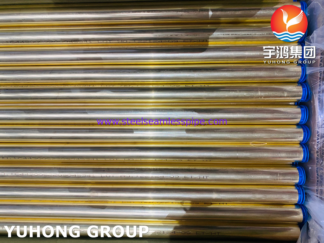 কপার নিকেল টিউব ASTM B111 C70600 C68700 C44300 সিমলেস ব্রাস অ্যাডমিটারি ওয়াটার টিউব হিট এক্সচেঞ্জার ,কন্ডেন্সার