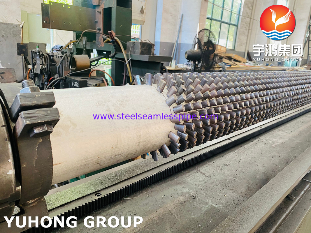 Astm A335 P91 পাইপ স্টেইনলেস স্টীল স্টাফড টাইপ ফিন টিউব সঙ্গে তেল চুলা জন্য