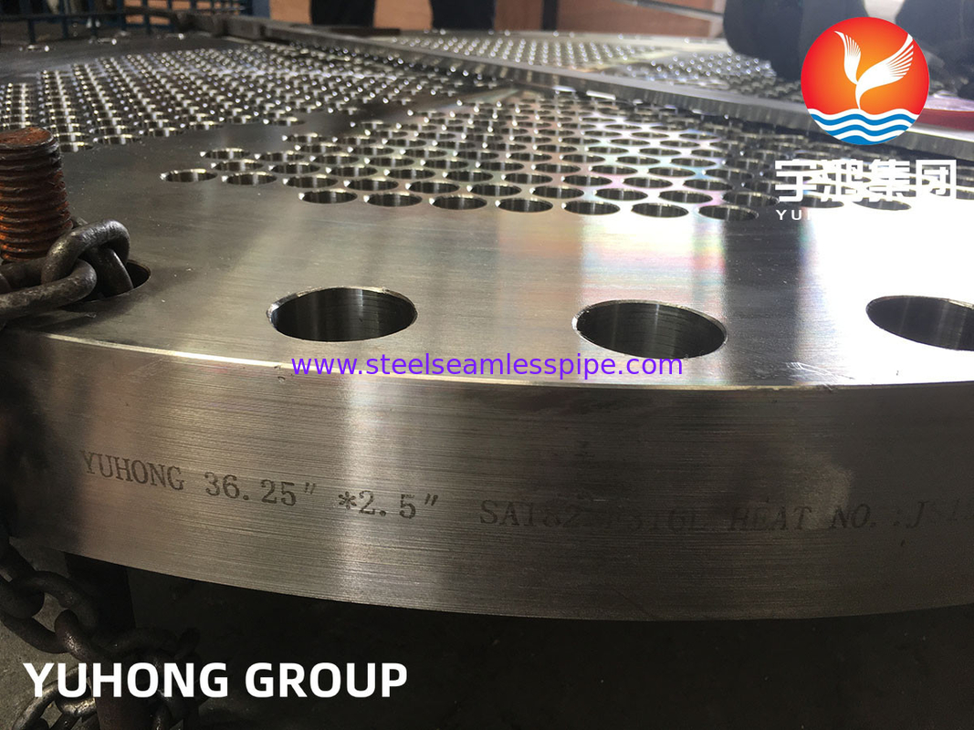 ASME SA182 F316L, 1.4404 রেইনলেস স্টীল গরম এক্সচেঞ্জার জন্য ছাঁটা টিউব শীট
