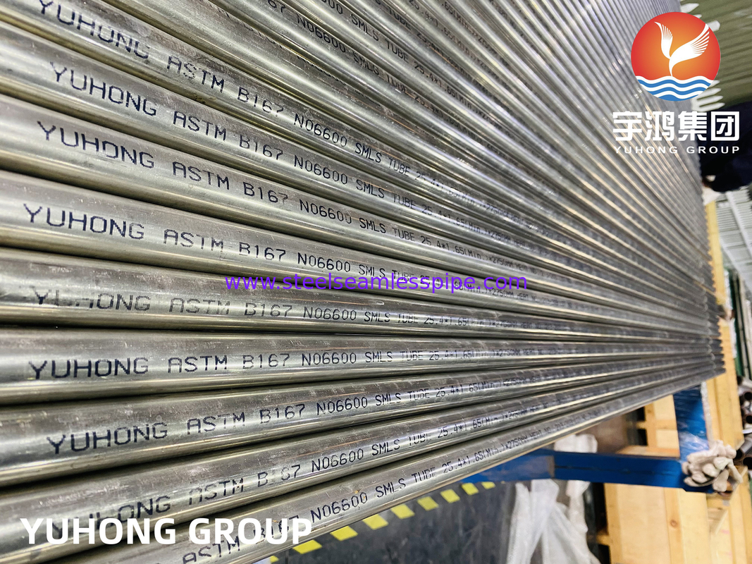 ​​ASME SB167 ইনকোনেল ৬০০ নির্বিঘ্ন টিউব ক্লোরাইড SCC প্রতিরোধী হাইড্রোজেনেশন চুল্লীর জন্য