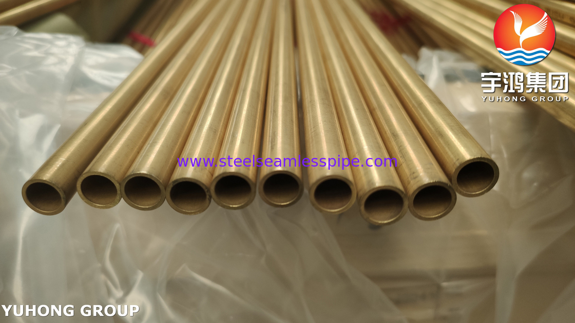 এএসএমই এসবি১১১ সি৬৮৭০০ অ্যালুমিনিয়াম ব্রাস সিমলেস টিউব ও৬১ হিট এক্সচেঞ্জার টিউব বান্ডেলের জন্য