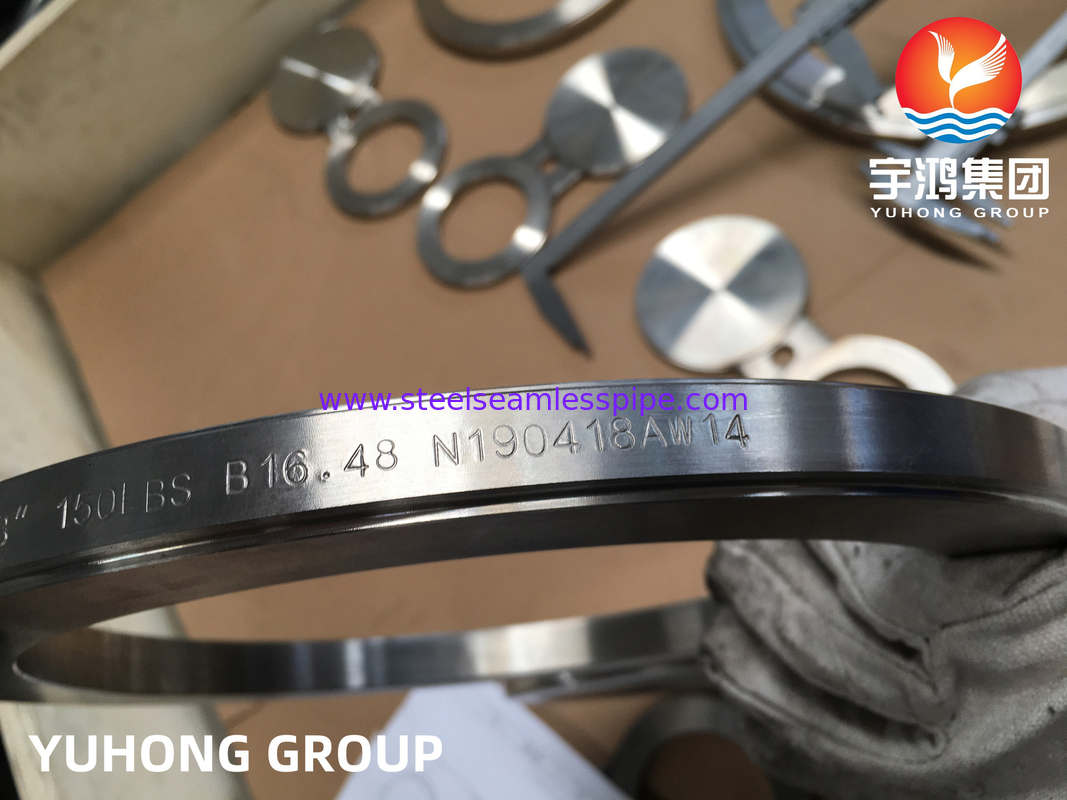 চশমা ব্লাইন্ড ফ্ল্যাঞ্জ, ASTM A182 F316L স্টেইনলেস স্টীল চিত্র 8 ফ্ল্যাঞ্জ, RF ASME B16.48