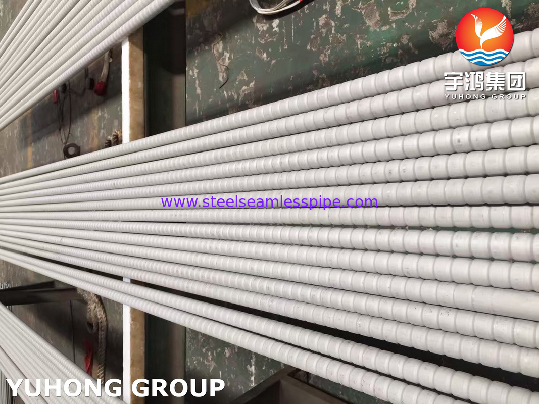 GOST9941 12X18H10T TP321 এয়ার কুলারের জন্য স্টেইনলেস স্টীল করুগেটেড ফিন টিউব