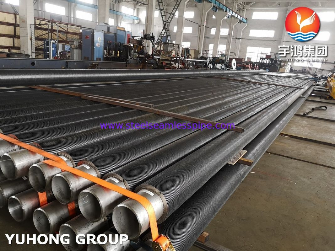 উচ্চ তাপীয় দক্ষতা এবং কমপ্যাক্ট তাপ স্থানান্তরের জন্য স্টেইনলেস স্টিল এইচএফডব্লিউ স্পাইরাল ওয়েল্ডিং ফিনযুক্ত টিউব