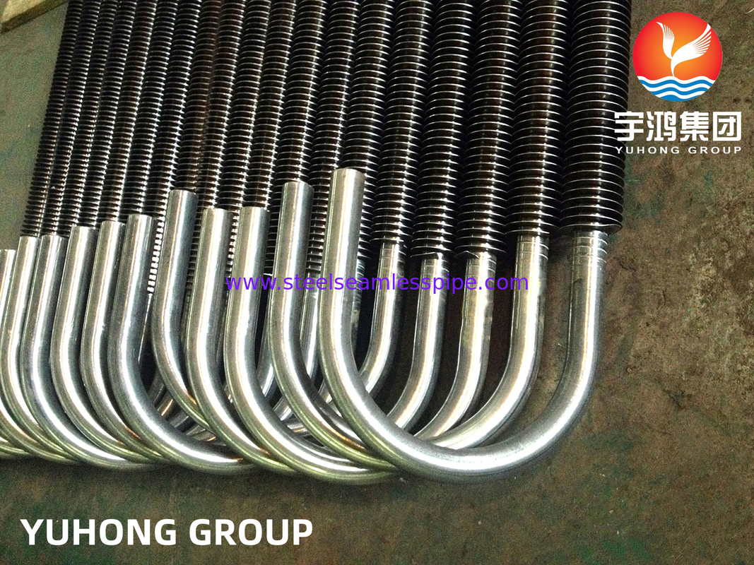 ASTM A179 AL ফিন এক্সট্রুজড ফিনড ইউ টিউব গরম এক্সচেঞ্জার এবং শুকানোর জন্য