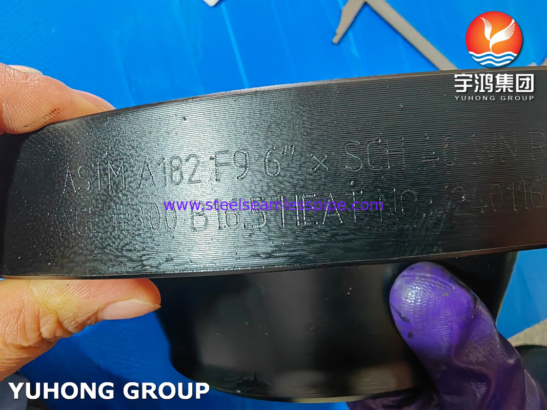 ASTM A182 Gr F9 অ্যালগরি স্টীল ওয়েড নেক ফ্ল্যাঞ্জ ASME B16.5 কাঠের WNRF ফ্ল্যাঞ্জ