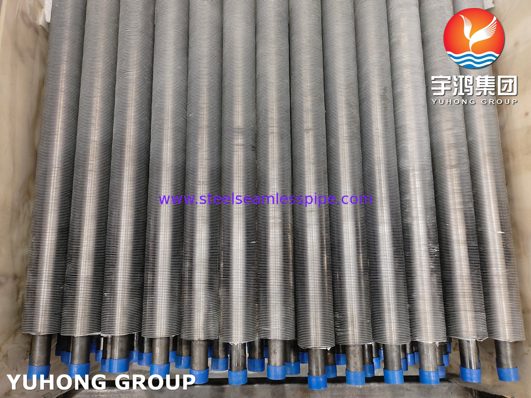 ASTM A210 ASME SA210 GR A1 কার্বন স্টীল অ্যালুমিনিয়াম ফিন এক্সট্রুজড এয়ার কুলড হিট এক্সচেঞ্জার টিউব