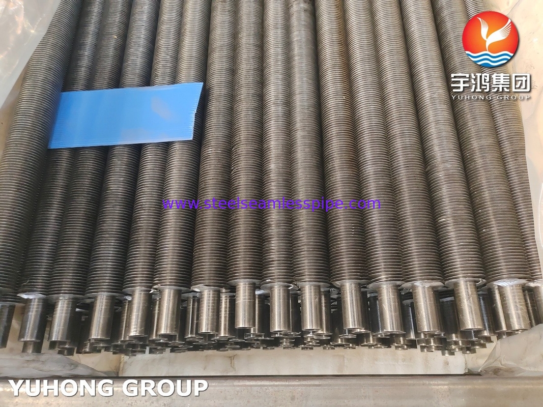 ASTM A179 কার্বন স্টীল সিউমলেস টিউব অ্যালুমিনিয়াম ফিন জি টাইপ ফিন টিউব শুকনো কুলার টাওয়ারের জন্য