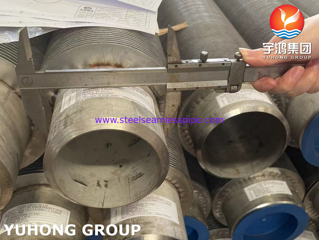 TP347H স্টেইনলেস স্টীল সিউমলেস ফিন টিউব HFW টাইপ ফায়ার হিটার জন্য