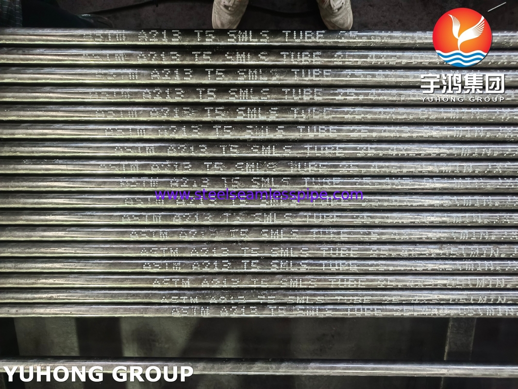 ASTM A213 / ASME SA213 T5 বয়লার তাপ এক্সচেঞ্জার অ্যাপ্লিকেশনের জন্য খাদ ইস্পাত টিউব
