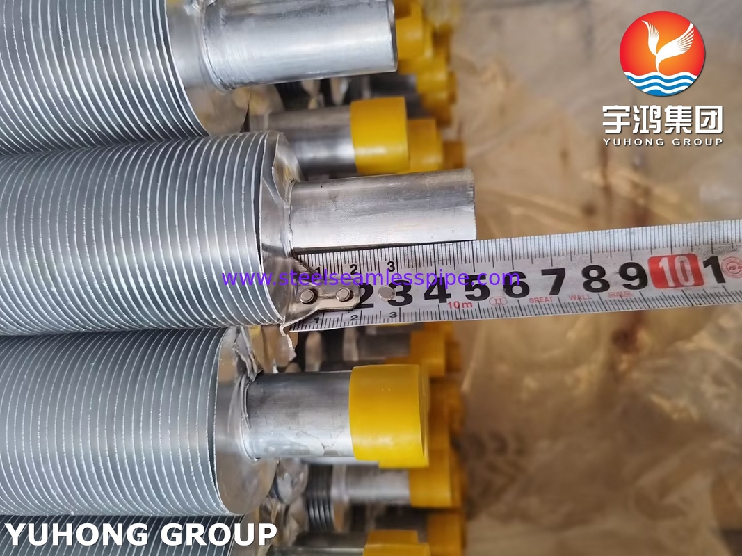 ASME SA249 TP316L এয়ার কুলারের জন্য Al1100 ফিন স্ট্রিপ সহ ঘূর্ণিত ফিন টিউব
